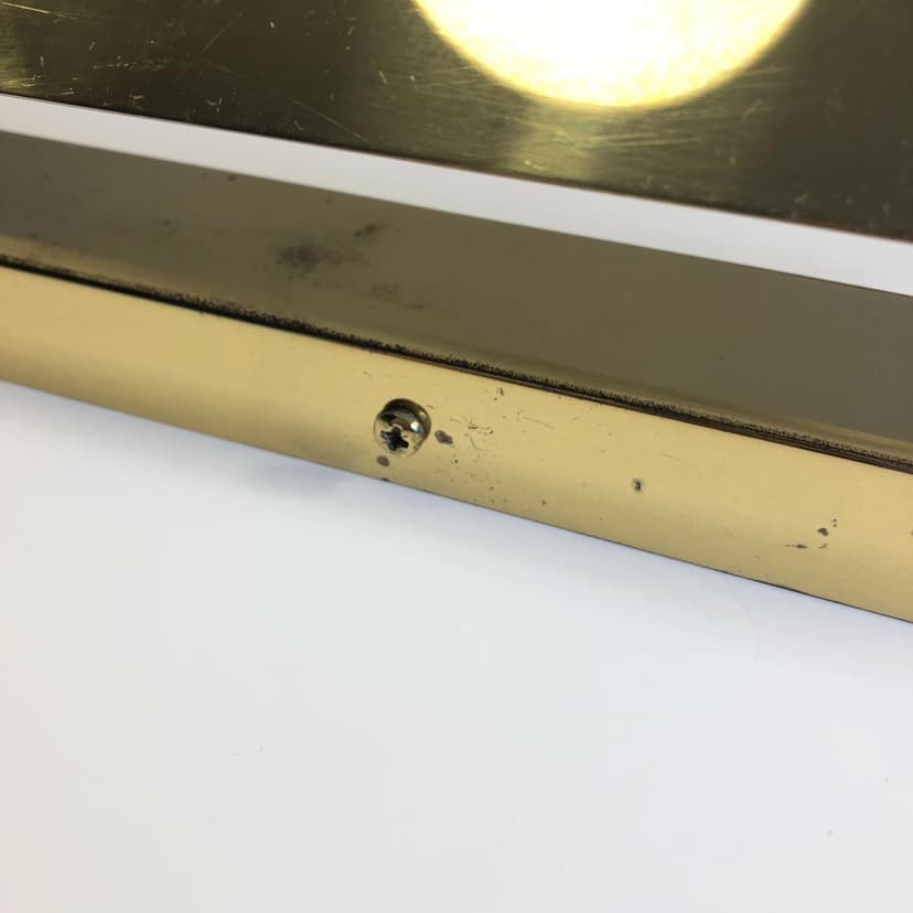 Para kinkietów Art Deco, mosiądz złoty, Niemcy, lata 80.