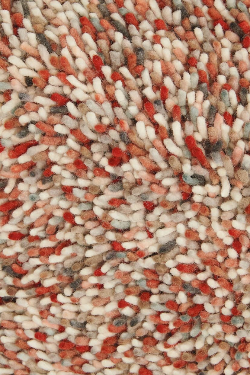 Rug Pop Art beige, red 140x200, wool, Brink&Campman