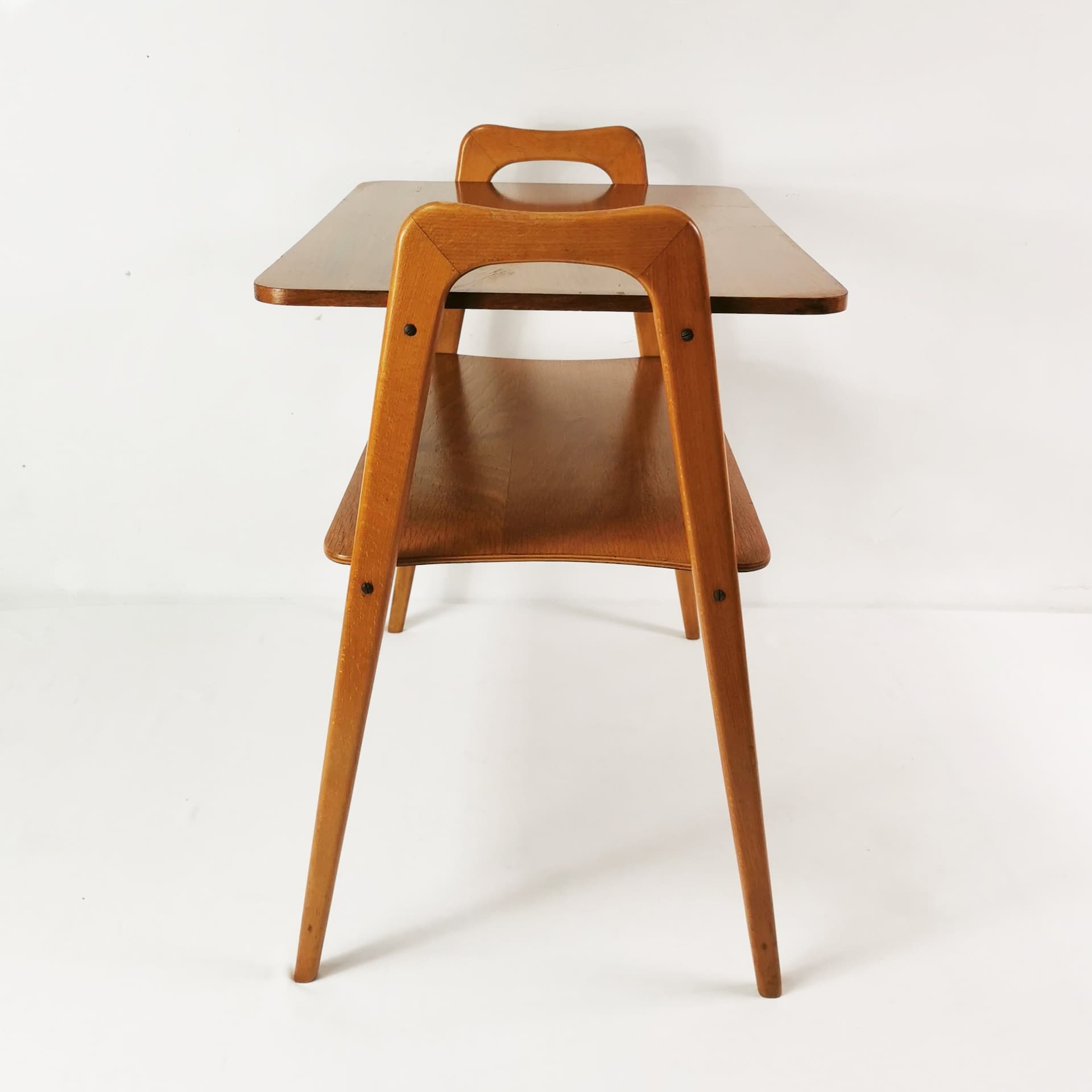 Side Table, brown beech, Germany, 1960s. - 381721