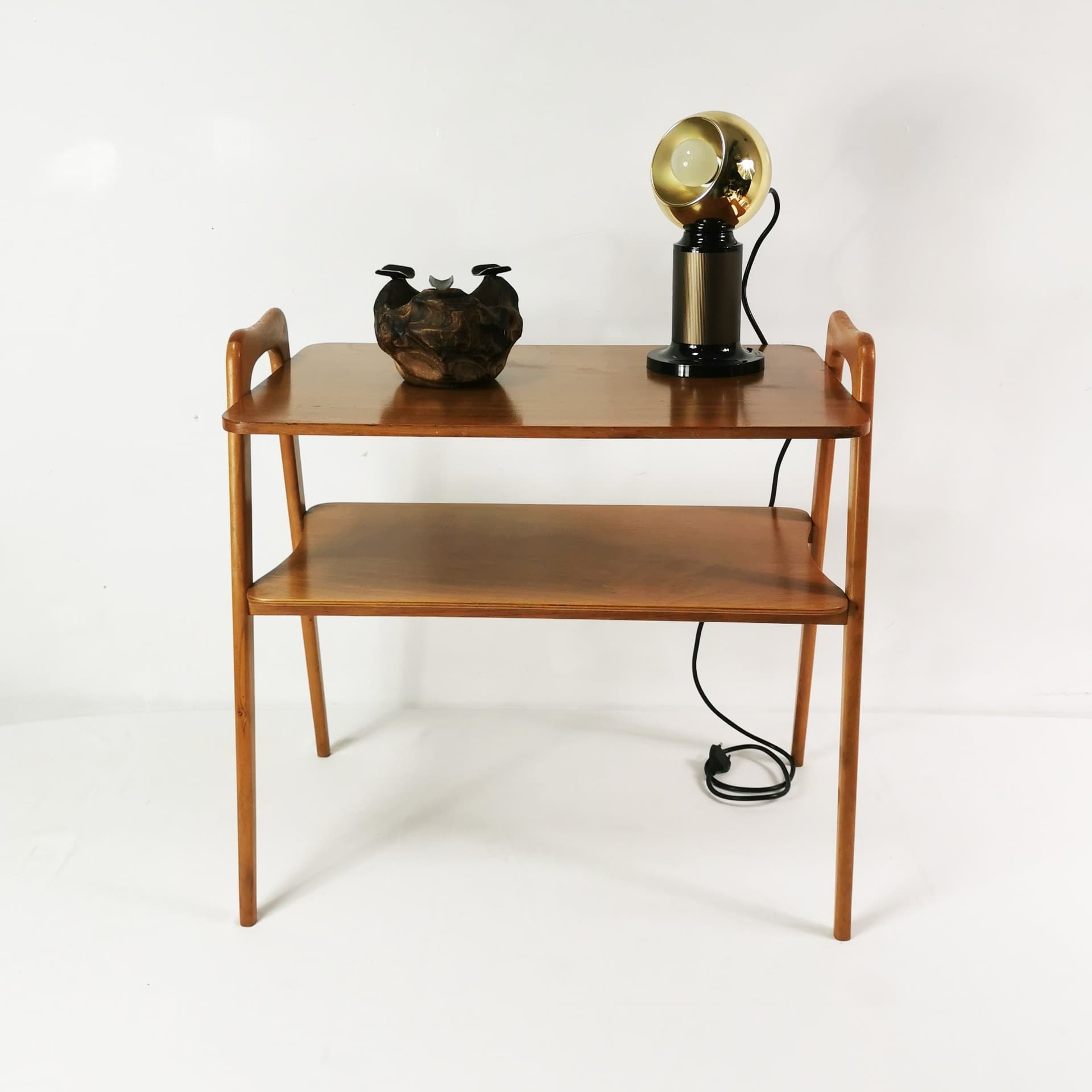 Side Table, brown beech, Germany, 1960s. - 381728