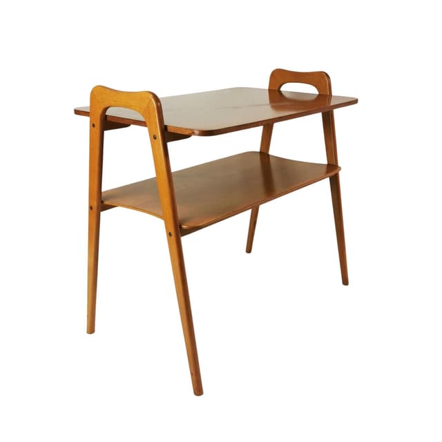 Side Table, brown beech, Germany, 1960s. - DIMENSION