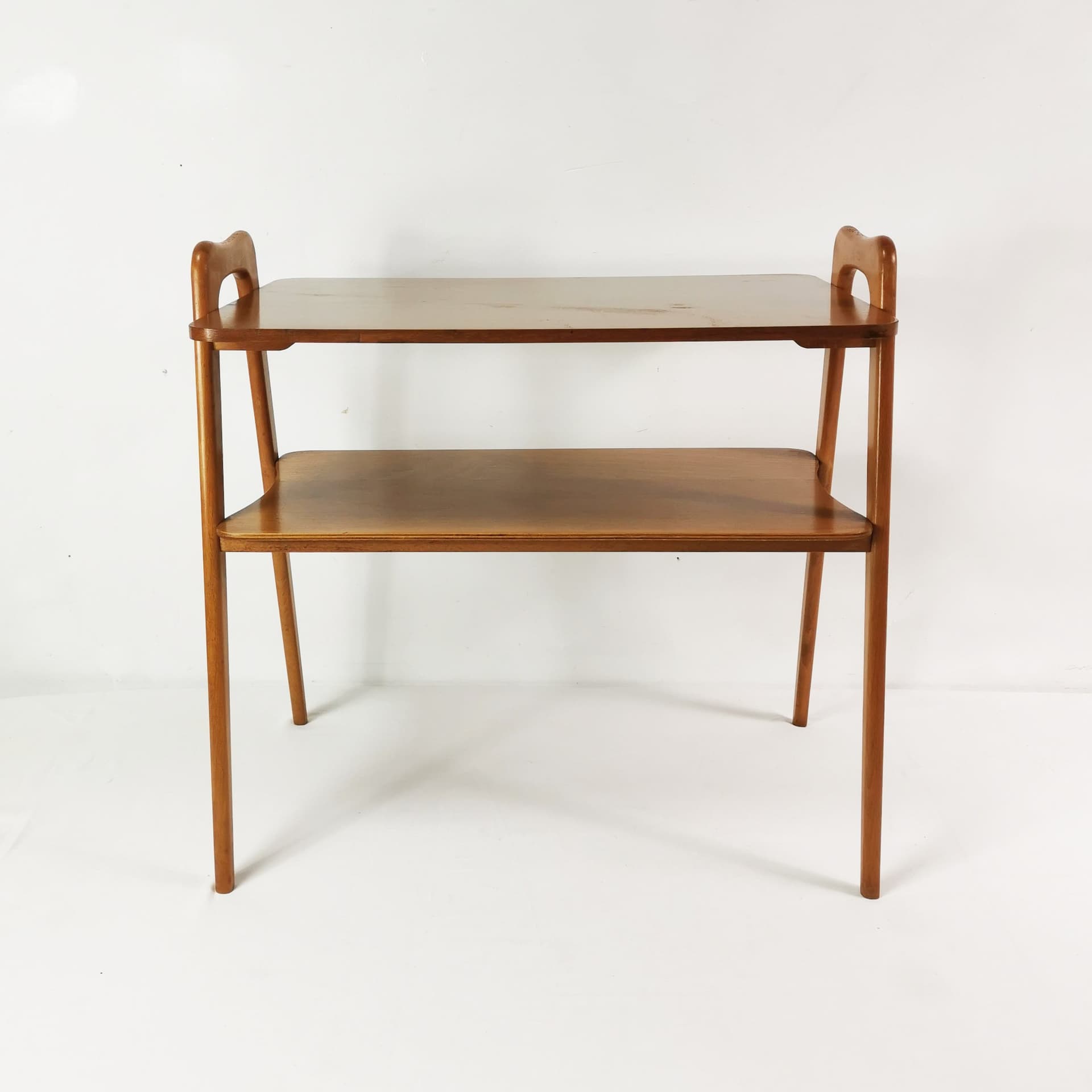 Side Table, brown beech, Germany, 1960s. - 381718