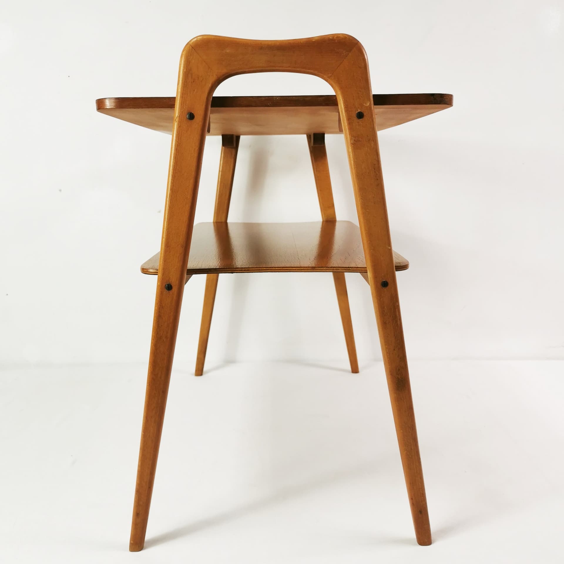 Side Table, brown beech, Germany, 1960s. - 381720