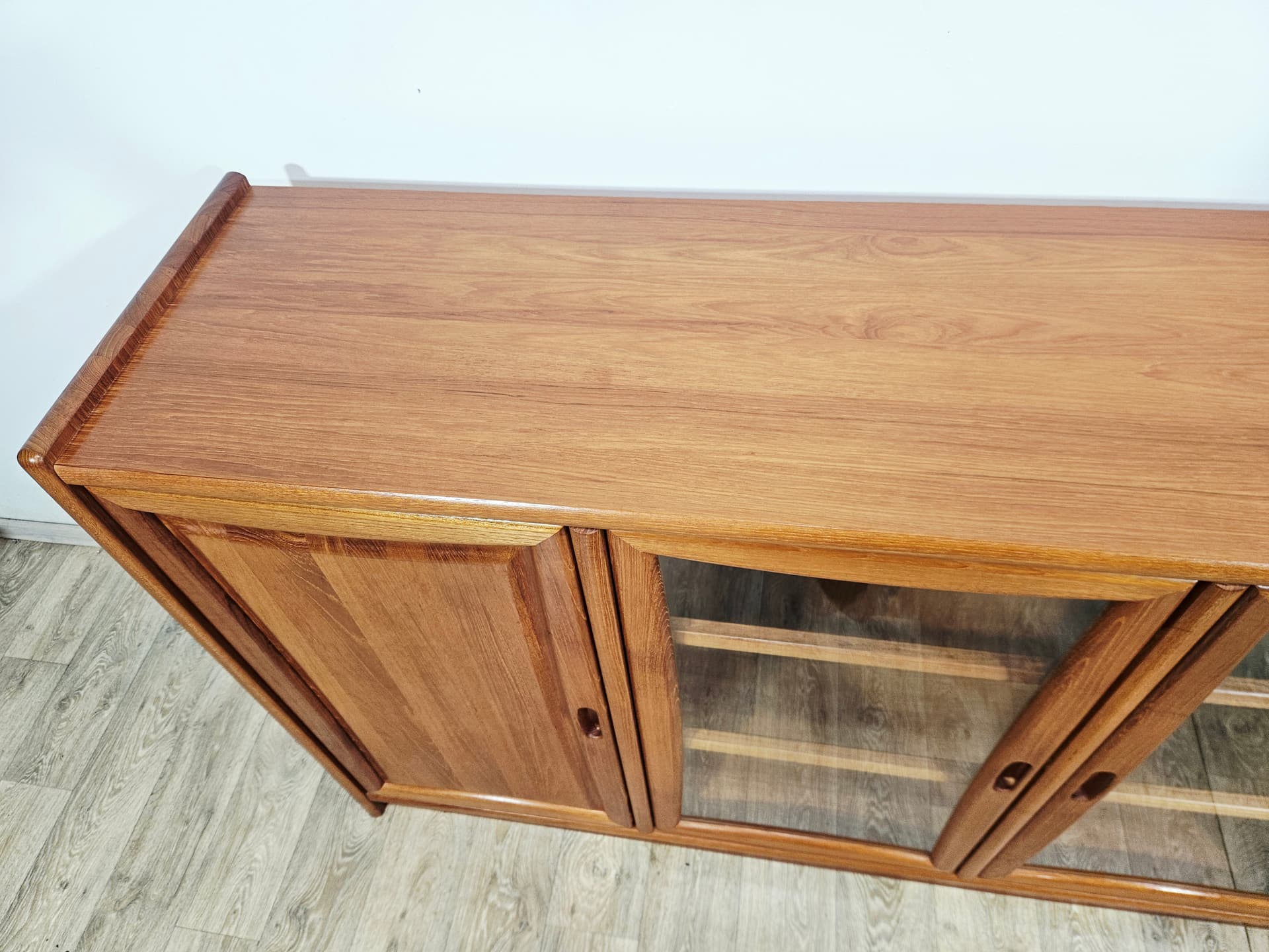Sideboard, brown teak, Dyrlund, Denmark, 1980s - 381771