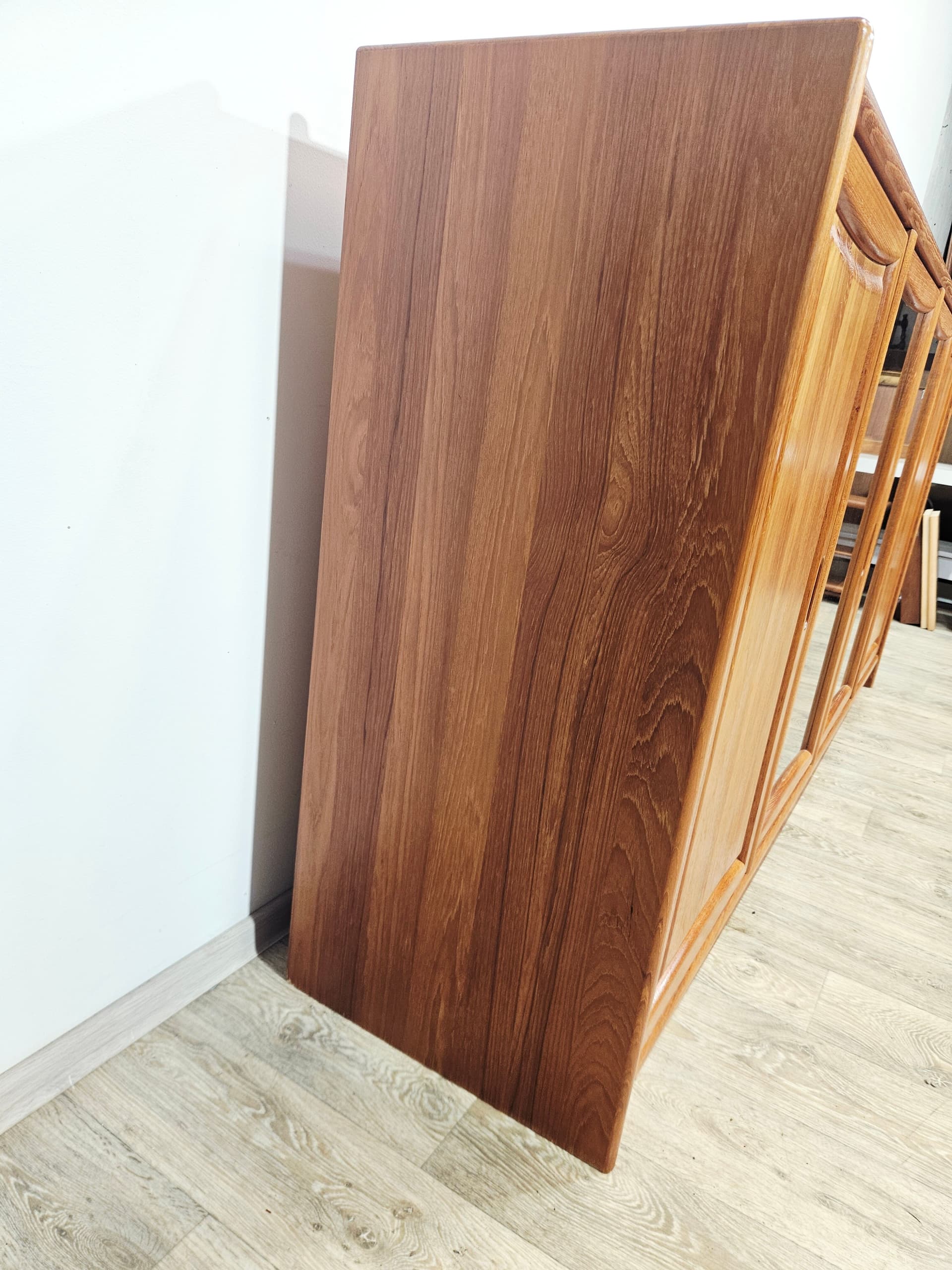 Sideboard, brown teak, Dyrlund, Denmark, 1980s - 381769