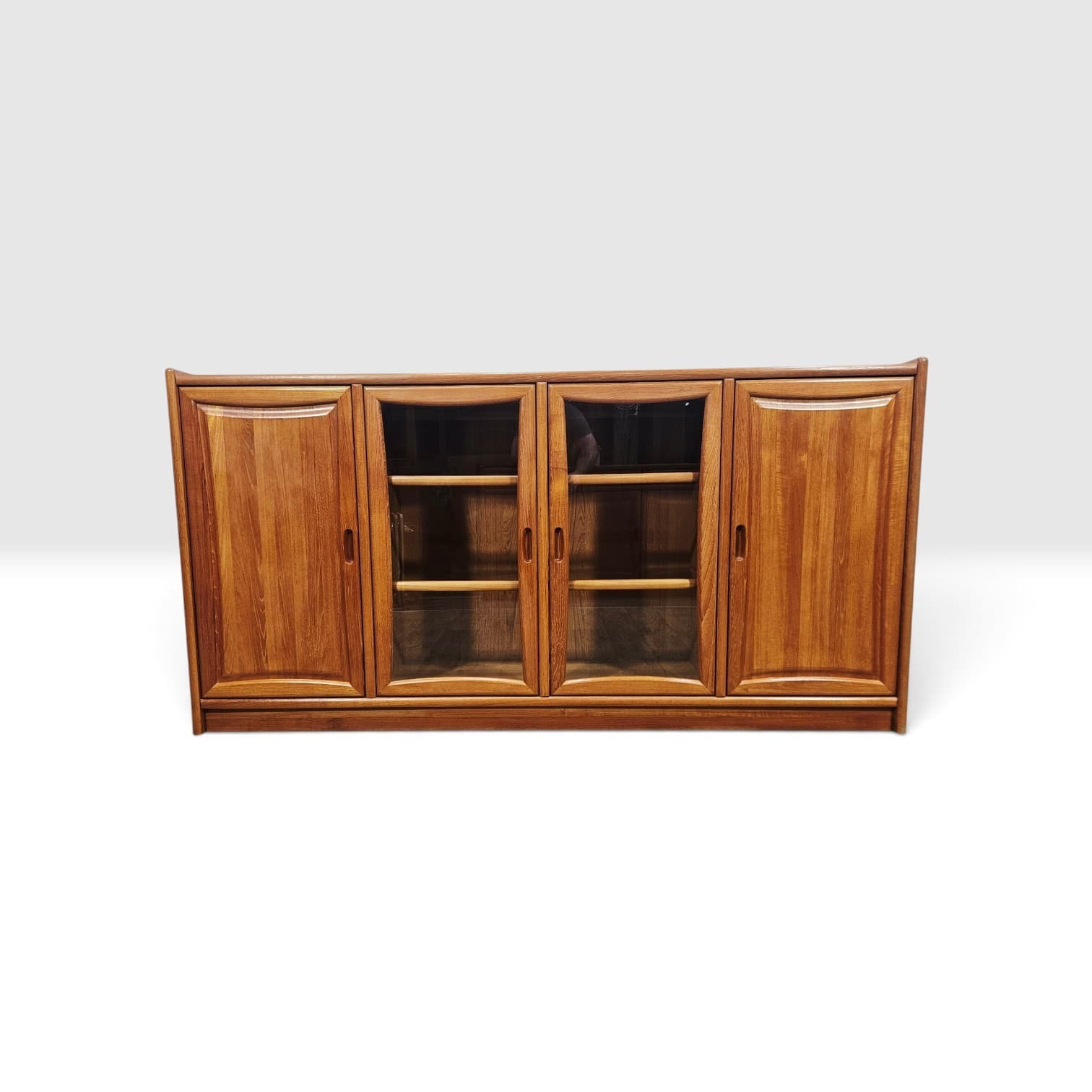 Sideboard, brown teak, Dyrlund, Denmark, 1980s - 381761