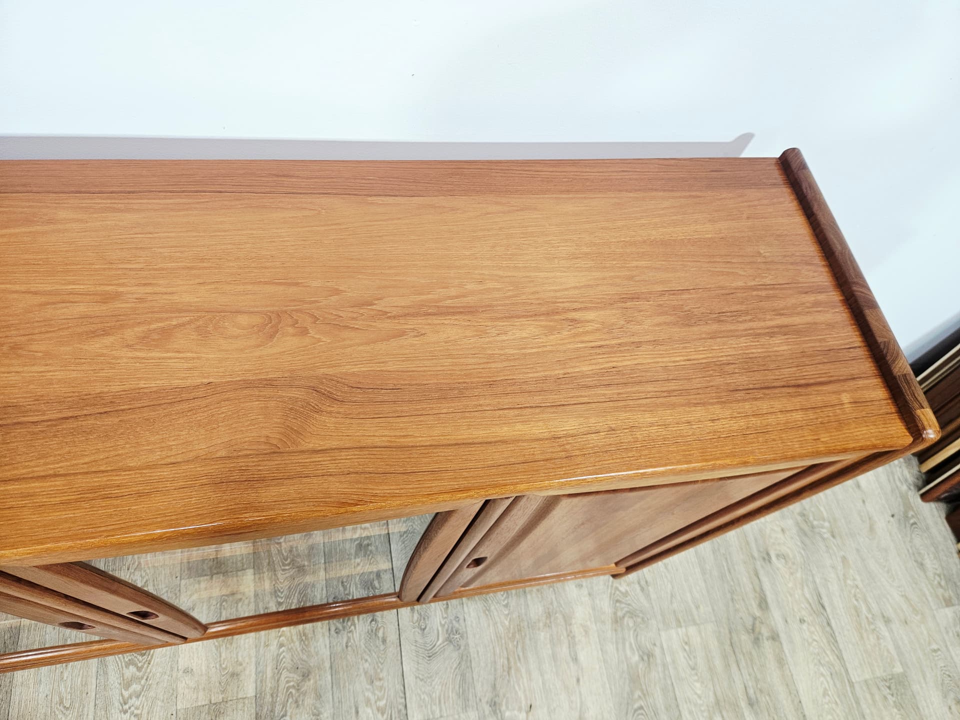Sideboard, brown teak, Dyrlund, Denmark, 1980s - 381774
