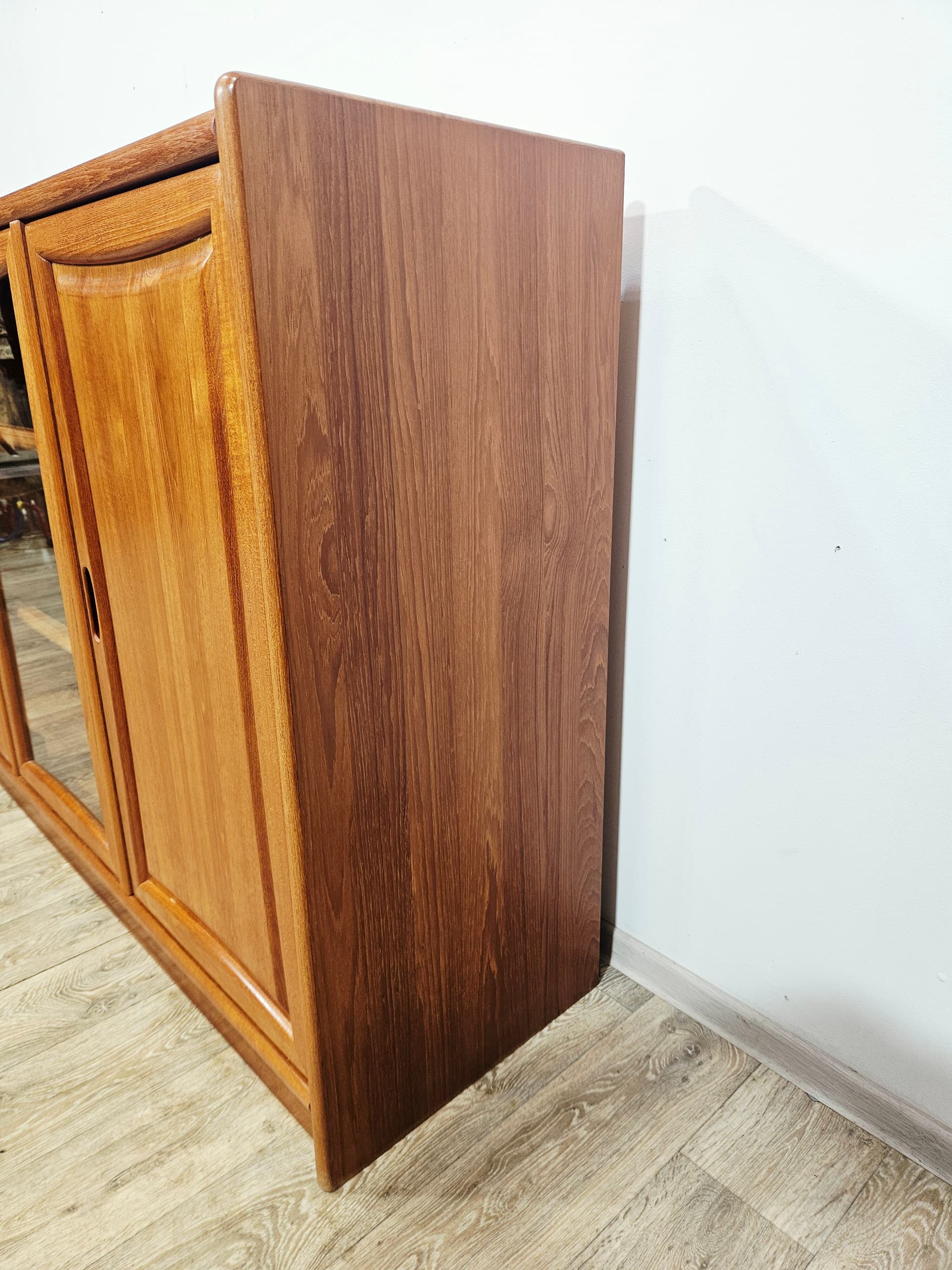 Sideboard, brown teak, Dyrlund, Denmark, 1980s - 381766