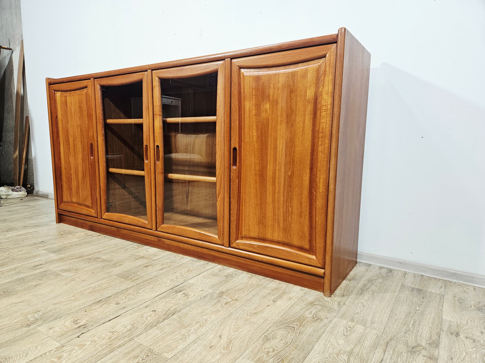 Sideboard, brown teak, Dyrlund, Denmark, 1980s - 381768
