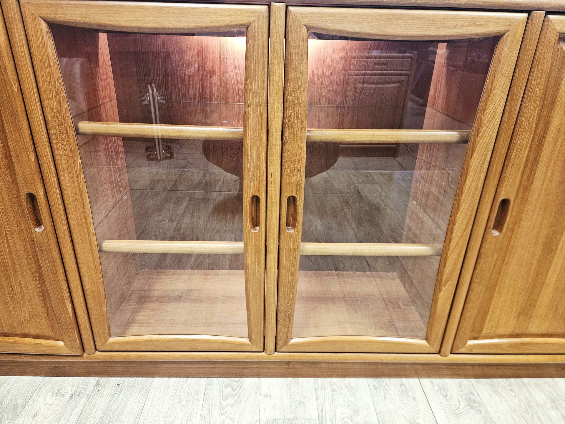 Sideboard, brown teak, Dyrlund, Denmark, 1980s - 381775