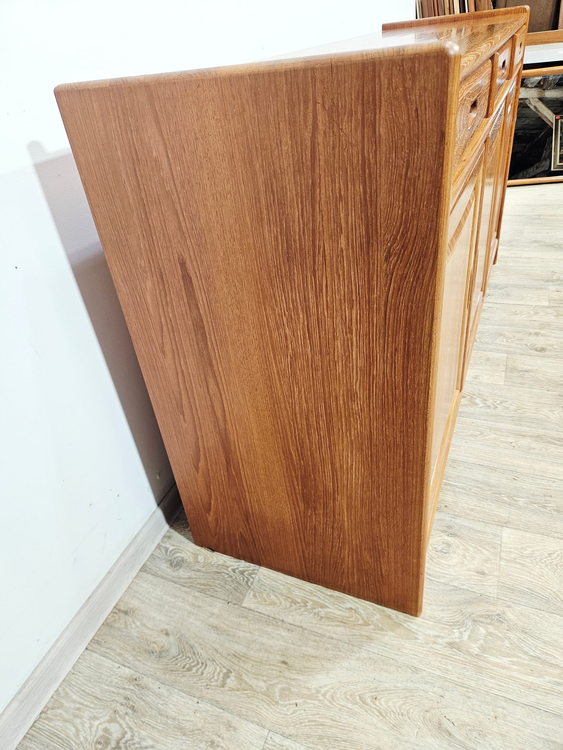 Sideboard Danish Modern, brown teak, Denmark, 1980s. - 381784