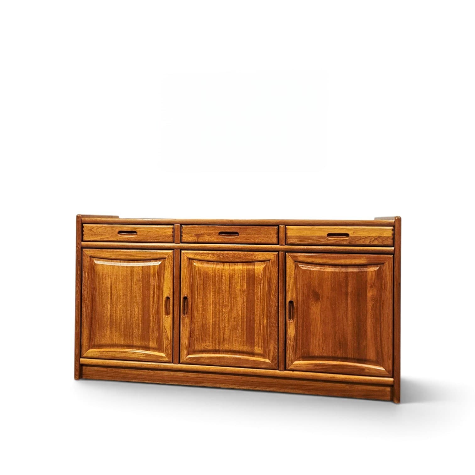 Sideboard Danish Modern, brown teak, Denmark, 1980s. - 381776
