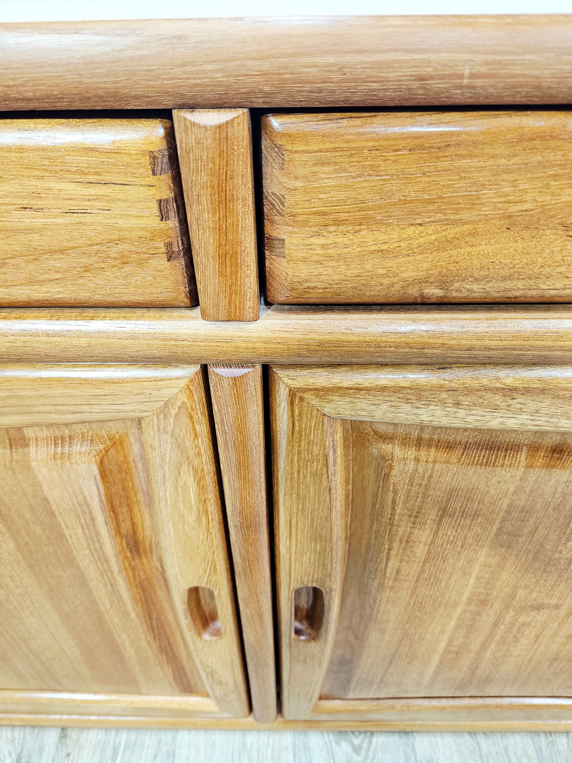 Sideboard Danish Modern, brown teak, Denmark, 1980s. - 381789