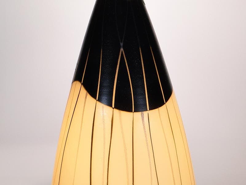 Lampa wisząca Brusel, szkło biały czarny, proj. J. A. Junek, Czechosłowacja, lata 60. - 381842