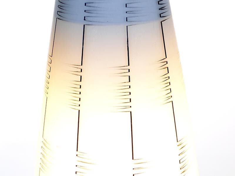 Lampa wisząca Brusel, szkło biały szary, proj. J. A. Junek, Zukov, Czechosłowacja, lata 60. - 381853