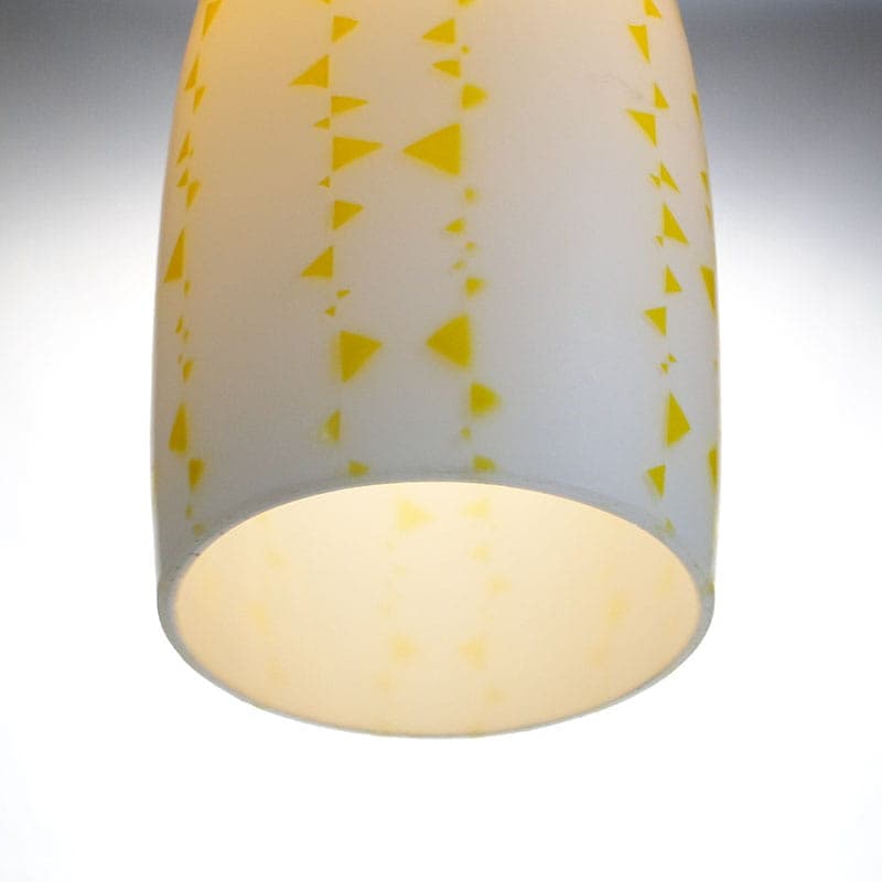 Lampa wisząca Brussel, szkło sodowe biały żółty, Zukow dla Napaco, Czechosłowacja, lata 60. - 381891