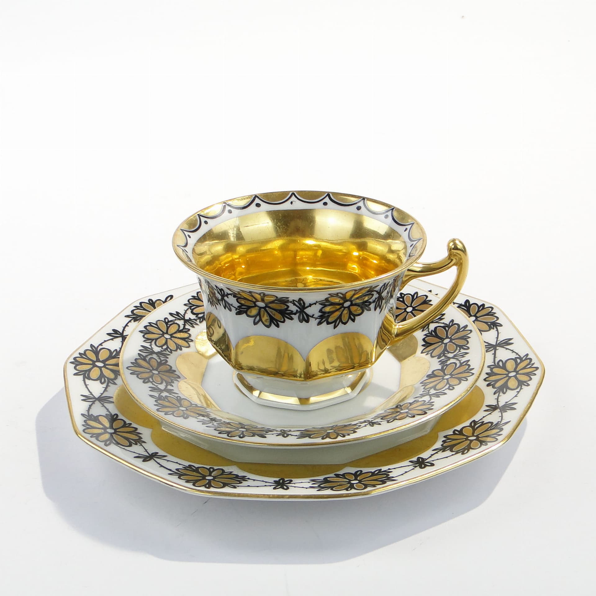 Breakfast set Art Deco, white gilded porcelain, Rosenthal, Germany, 1920s - 381967