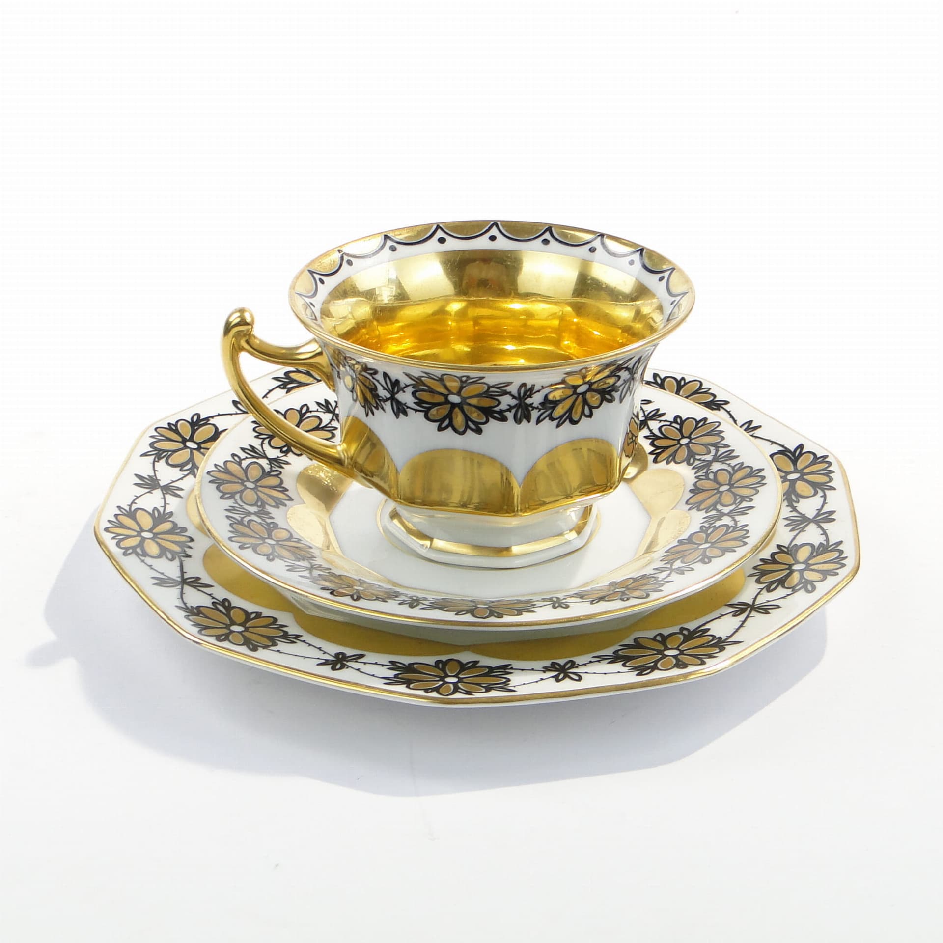 Breakfast set Art Deco, white gilded porcelain, Rosenthal, Germany, 1920s - 381957