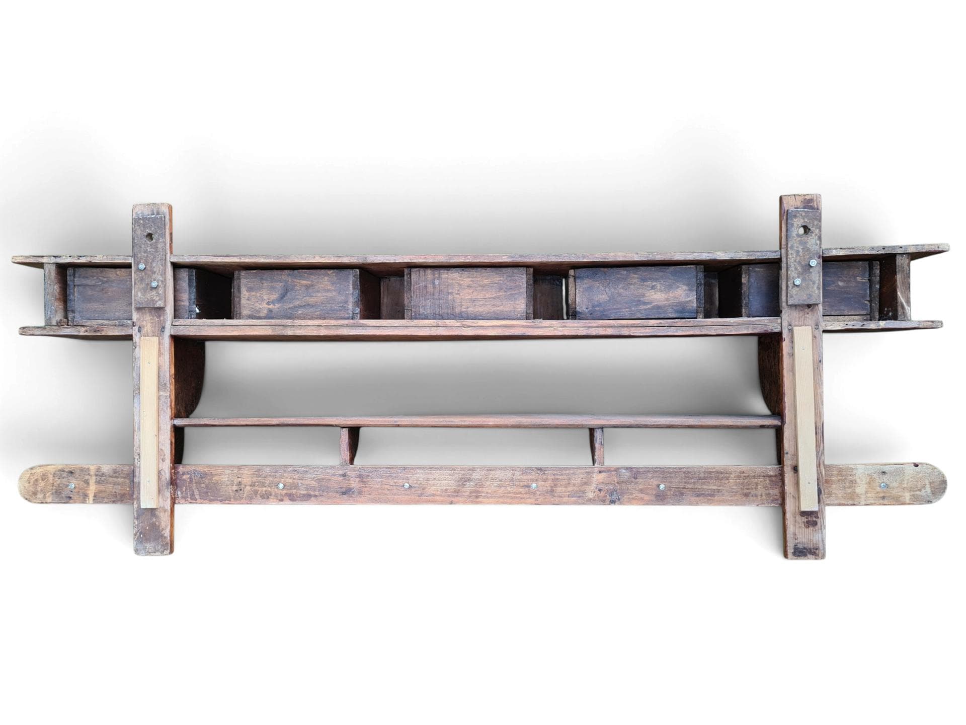 Kitchen shelf, brown wood, France, 19th century - 381995