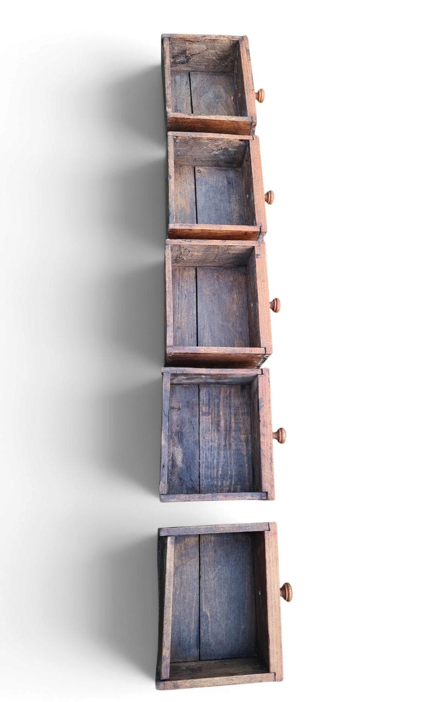 Kitchen shelf, brown wood, France, 19th century - 381992