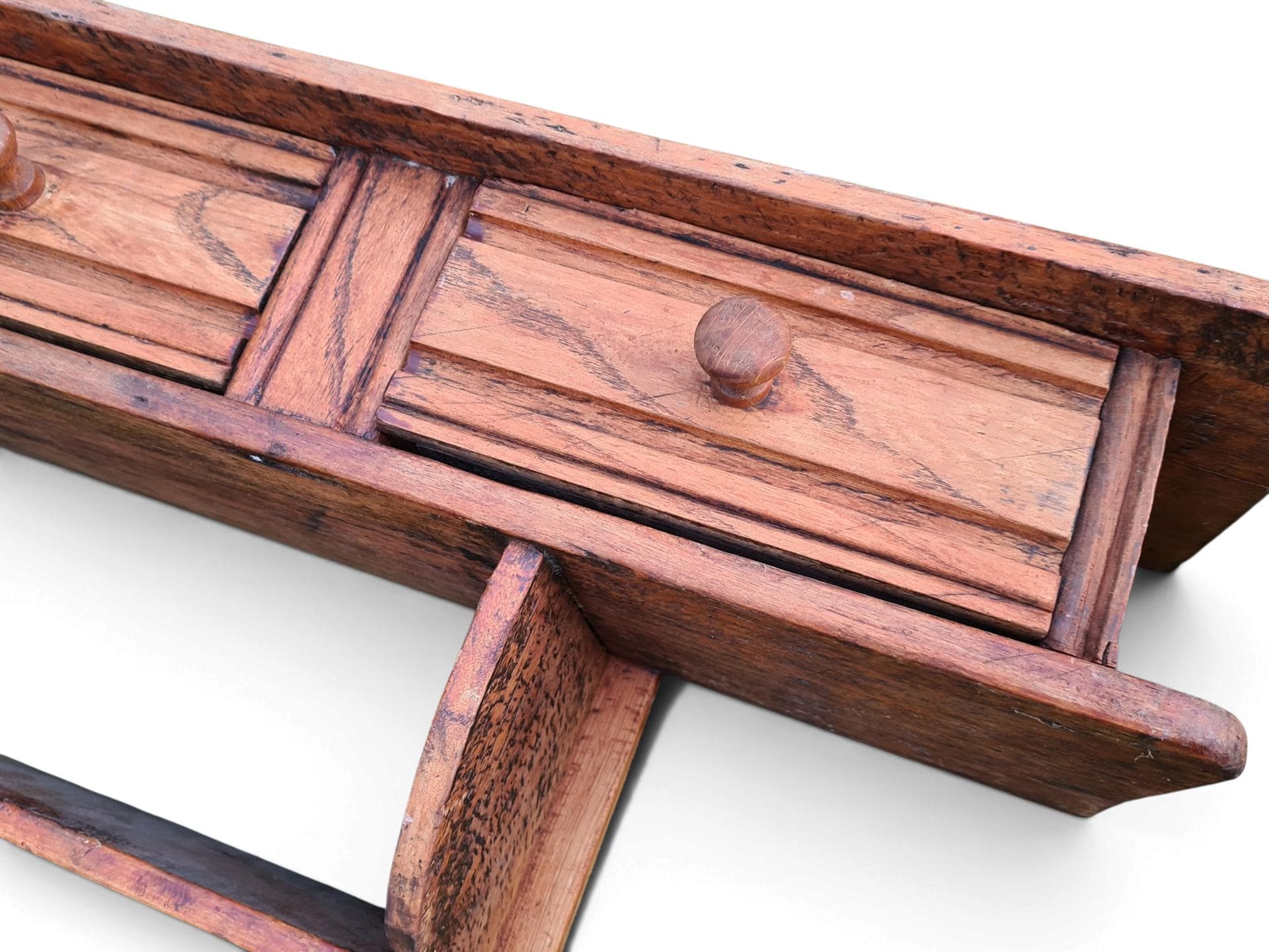 Kitchen shelf, brown wood, France, 19th century - 382002