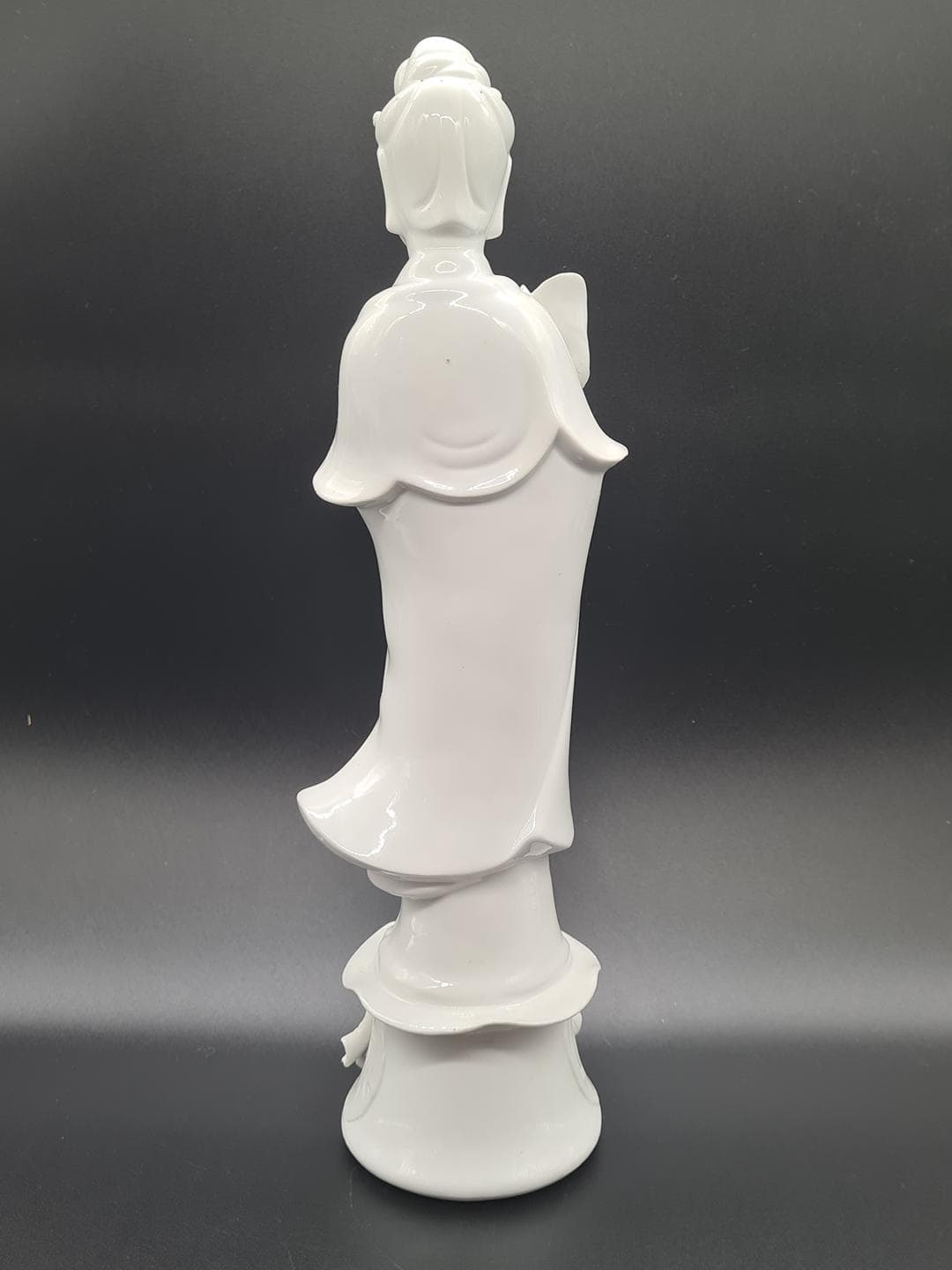 Figurka Guanyin, biały, porcelana, Chiny, lata 70. - 382087