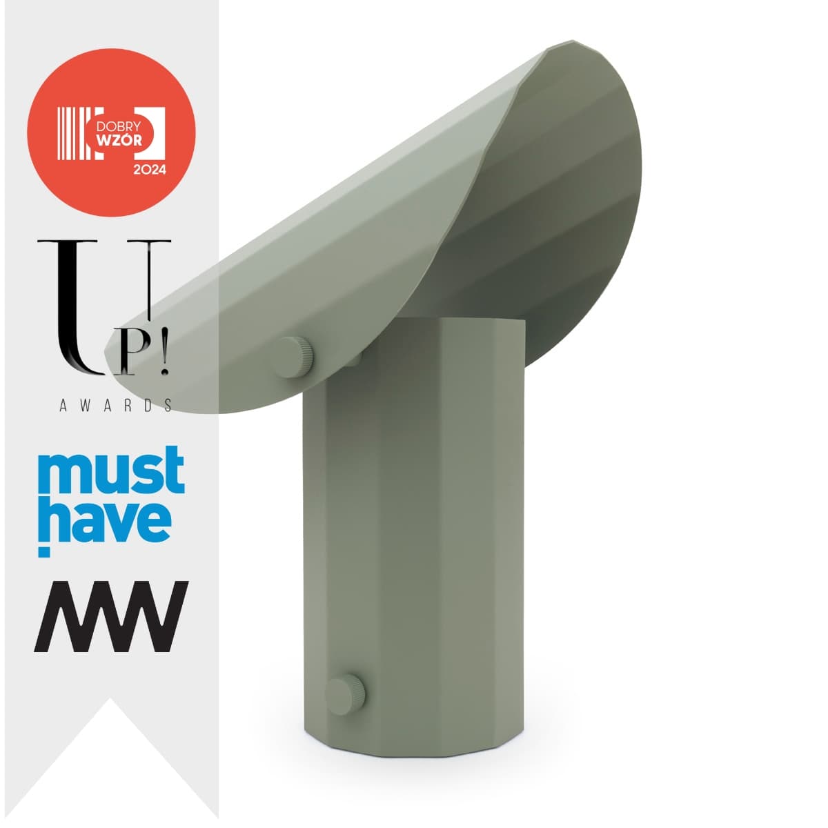 Lampa stojąca APOLIN 30 cm szałwiowy, Kaspa x Grynasz Studio - 3264