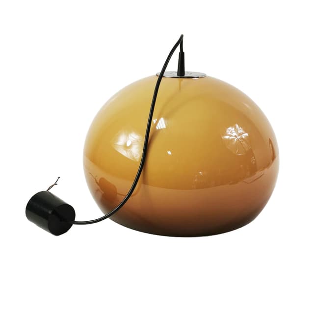 Lampa wisząca Space Age, akryl żółty brązowy, Staff Leuchten, Niemcy, lata 70. - WYMIARY