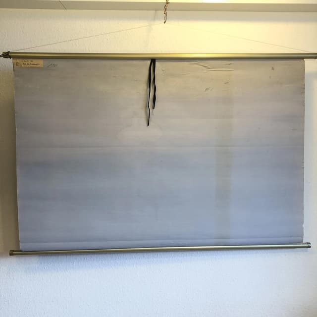 Tablica edukacyjna Okres Kreda, szary, papier, aut. H. Dost, Niemcy, lata 70. - WYMIARY