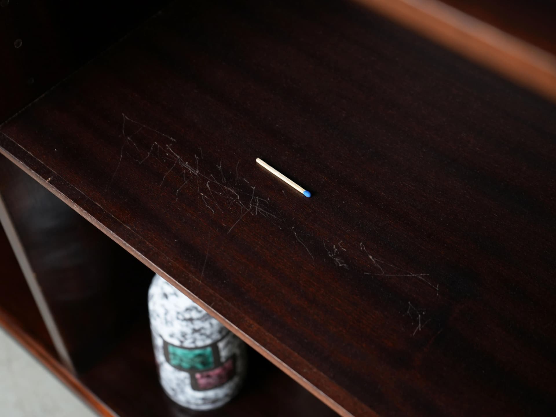 Bookcase, mahogany dark brown, Denmark, 1970s - 28202