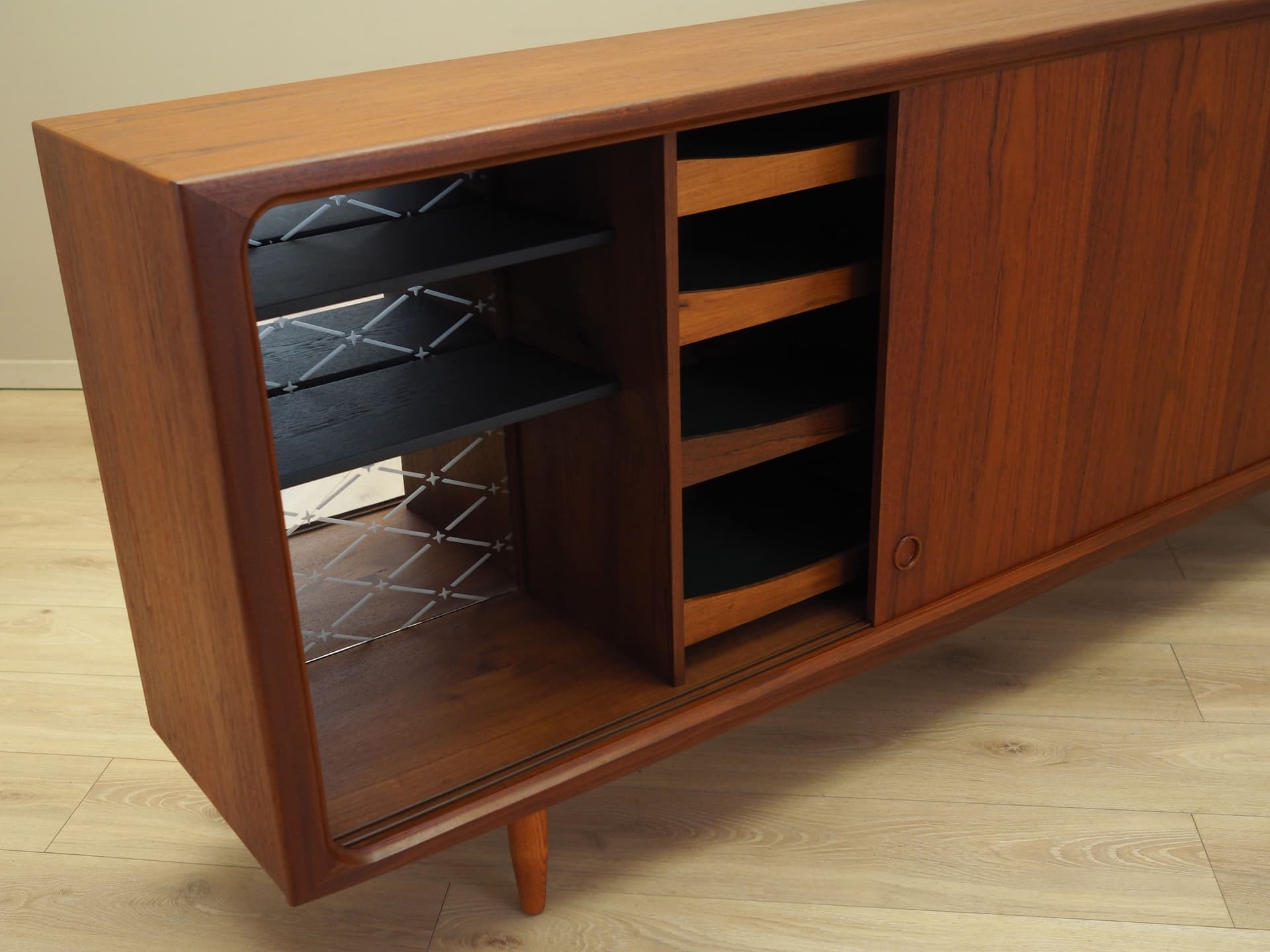 Sideboard, teak brązowy, Dania, lata 70. - 66003