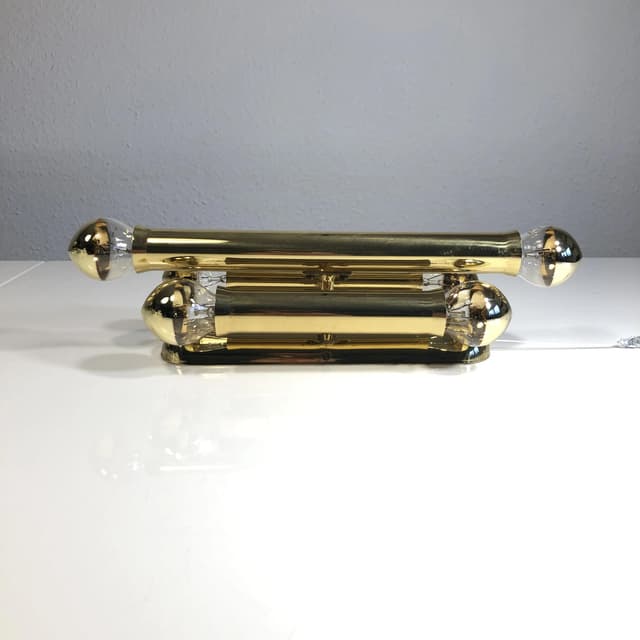 Kinkiet, złoty, mosiądz, Włochy, lata 80. - WYMIARY