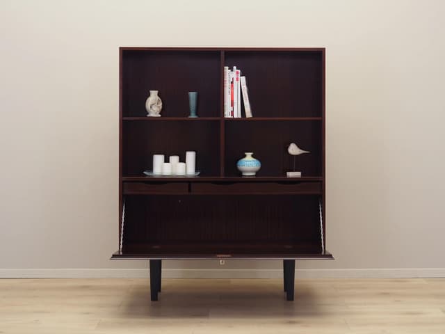 Bookcase Model 9, dark brown mahogany, Omann Jun, Denmark, 1970s. - DIMENSION
