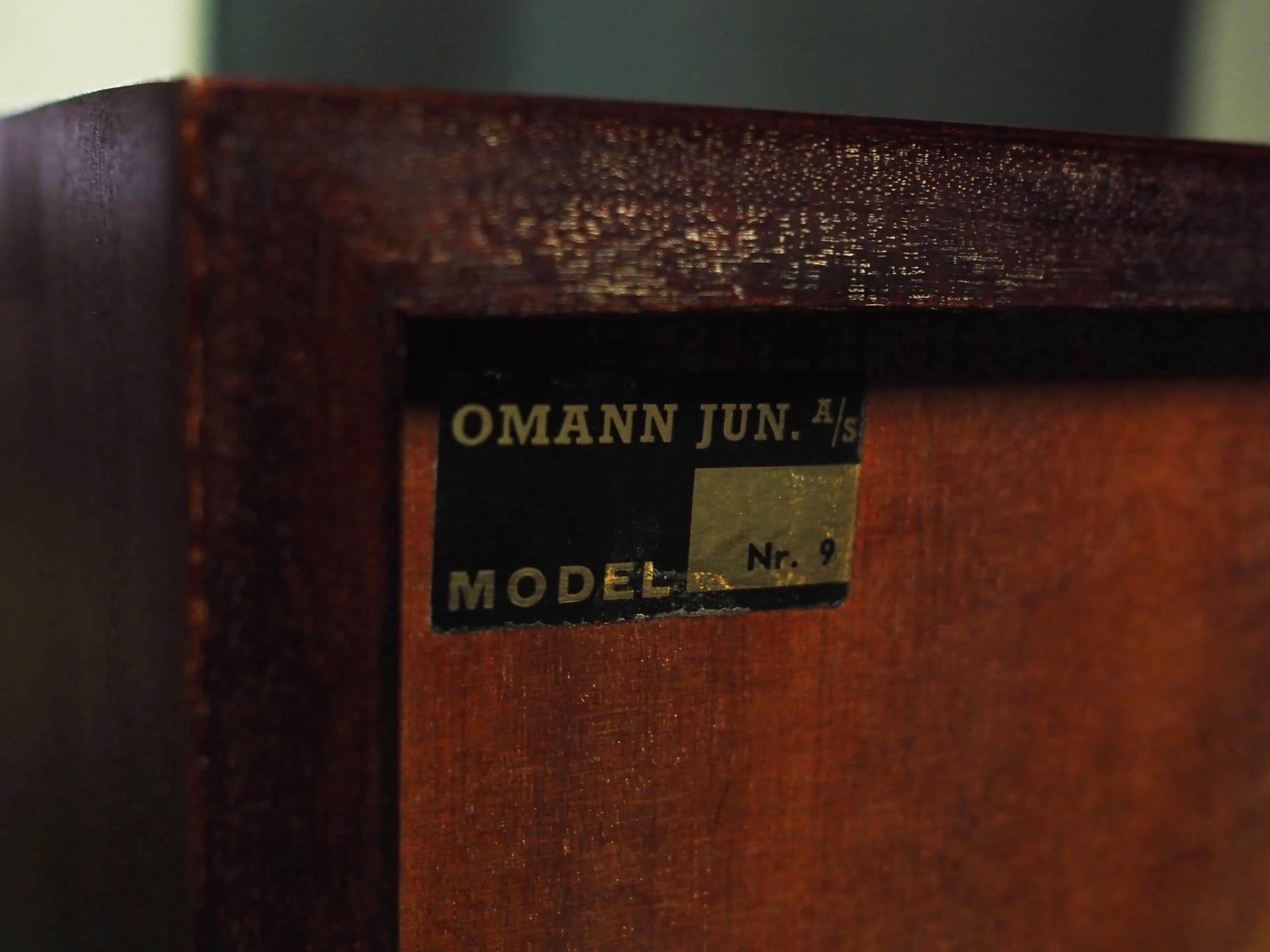 Bookcase Model 9, dark brown mahogany, Omann Jun, Denmark, 1970s. - 28156