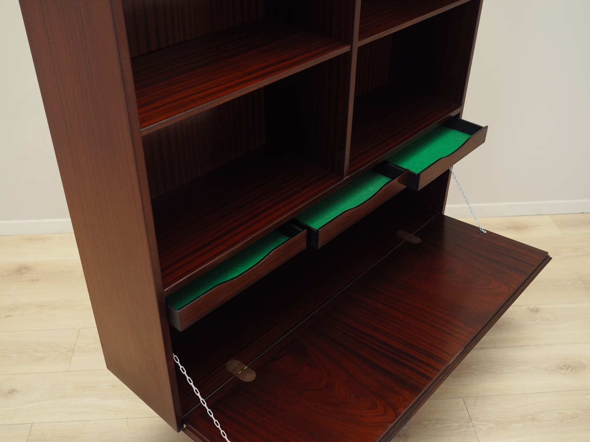 Bookcase Model 9, dark brown mahogany, Omann Jun, Denmark, 1970s. - 65994