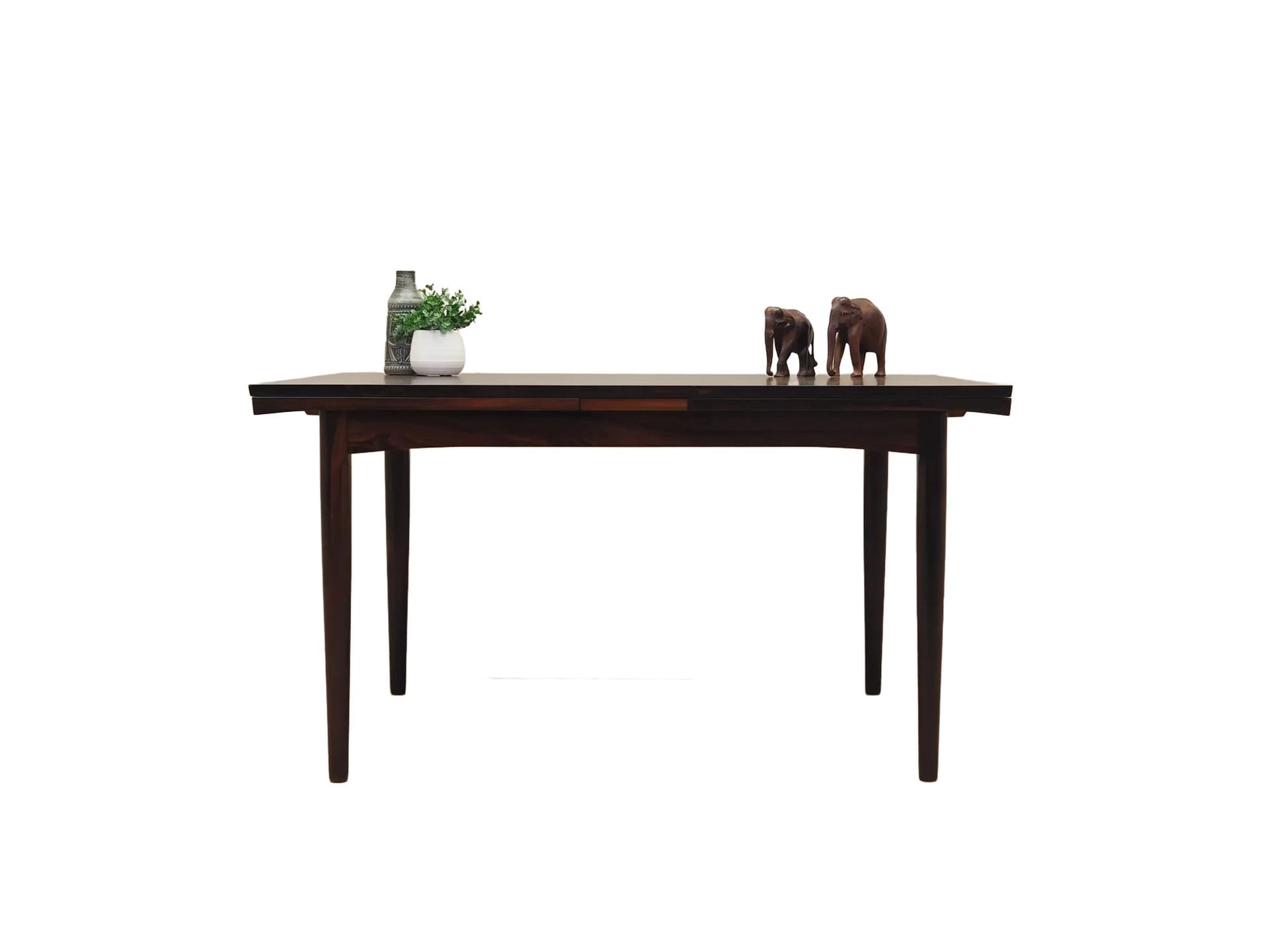 Stół prostokątny, palisander brązowy, Dania, lata 70.