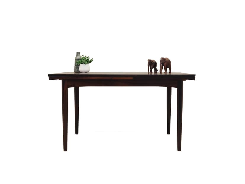 Stół prostokątny, palisander brązowy, Dania, lata 70.