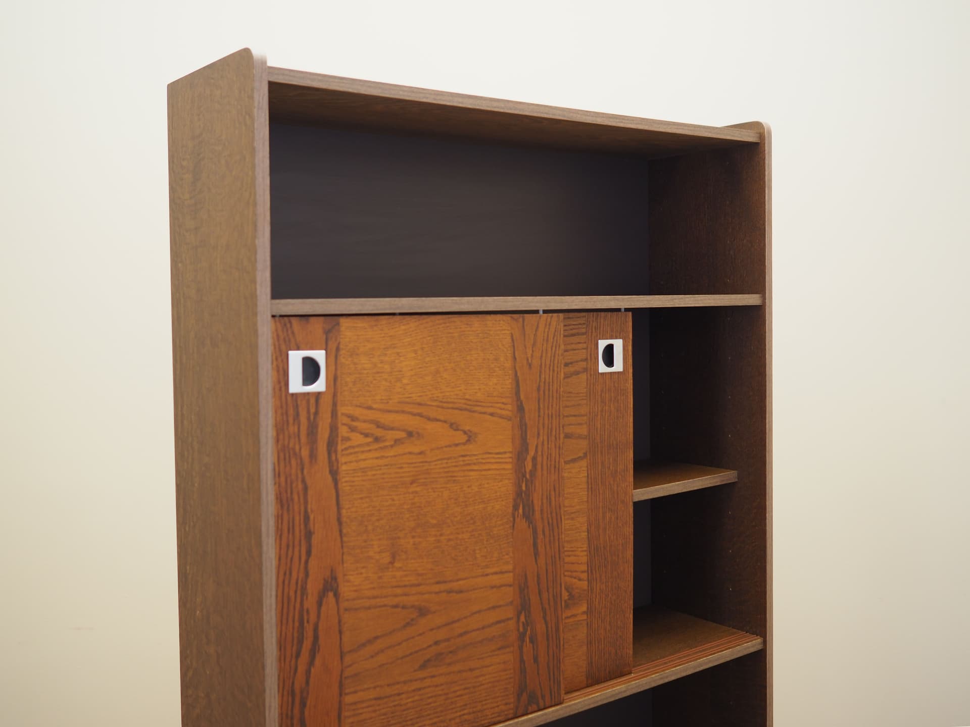 Bookcase, brown oak, Denmark, 1970s - 65990