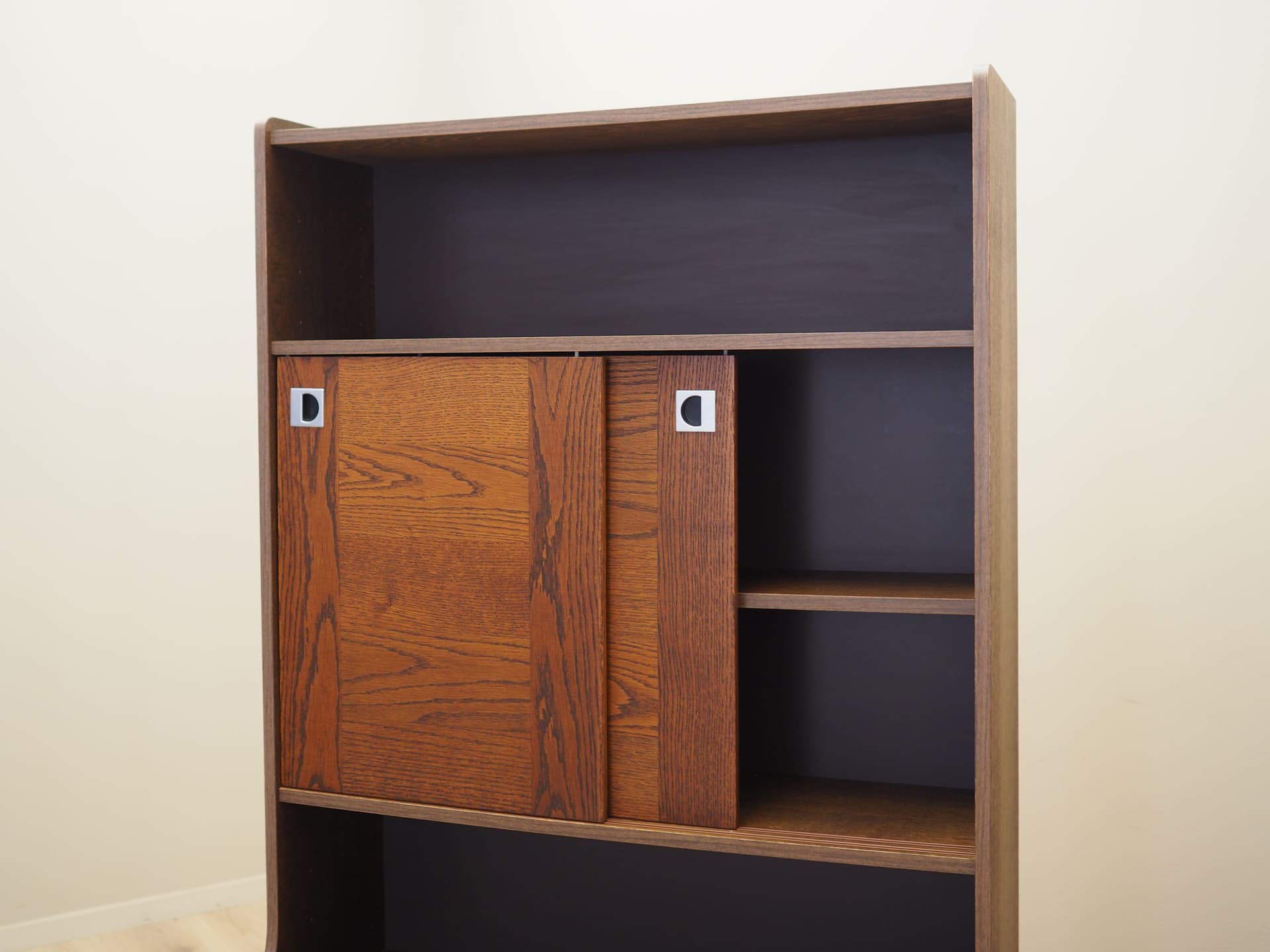 Bookcase, brown oak, Denmark, 1970s - 65989