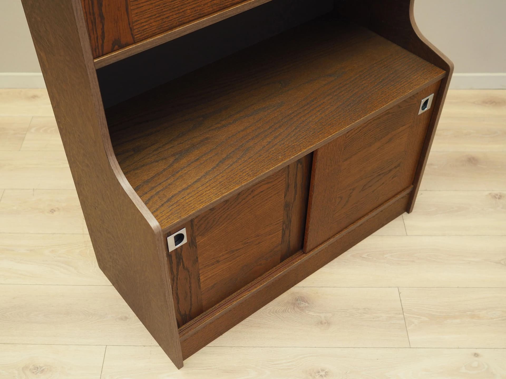 Bookcase, brown oak, Denmark, 1970s - 28371