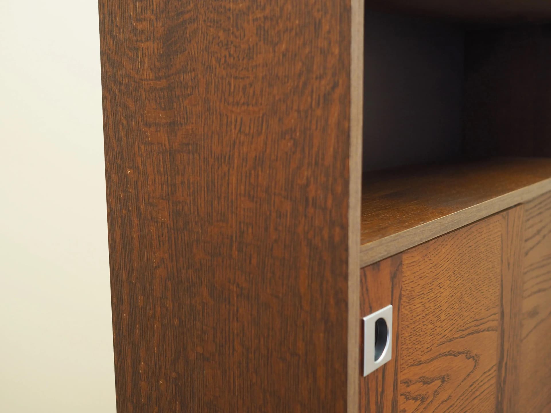 Bookcase, brown oak, Denmark, 1970s - 28372