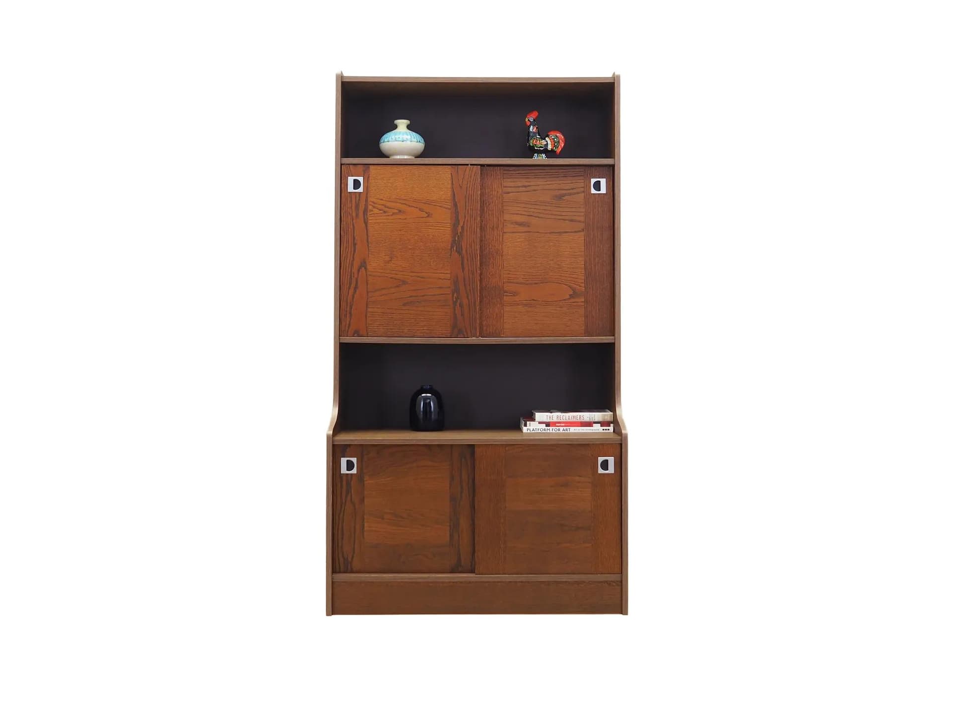 Bookcase, brown oak, Denmark, 1970s