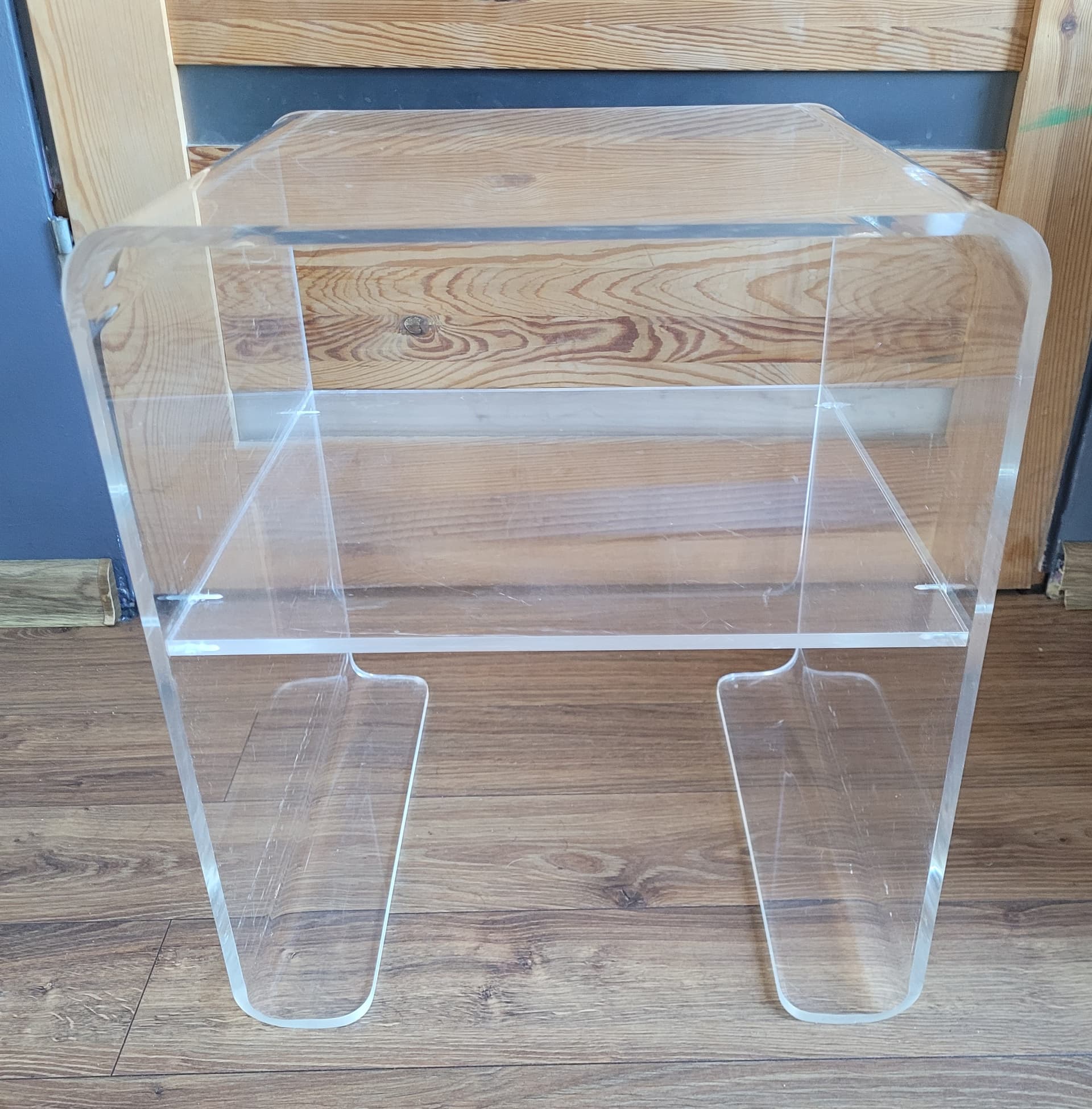 Side Table, Transparent Plexiglass, 1970s - 385446
