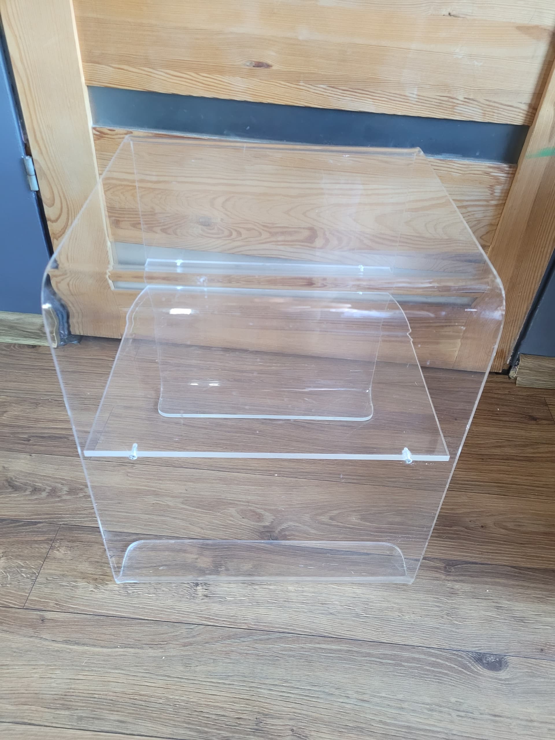 Side Table, Transparent Plexiglass, 1970s - 385448