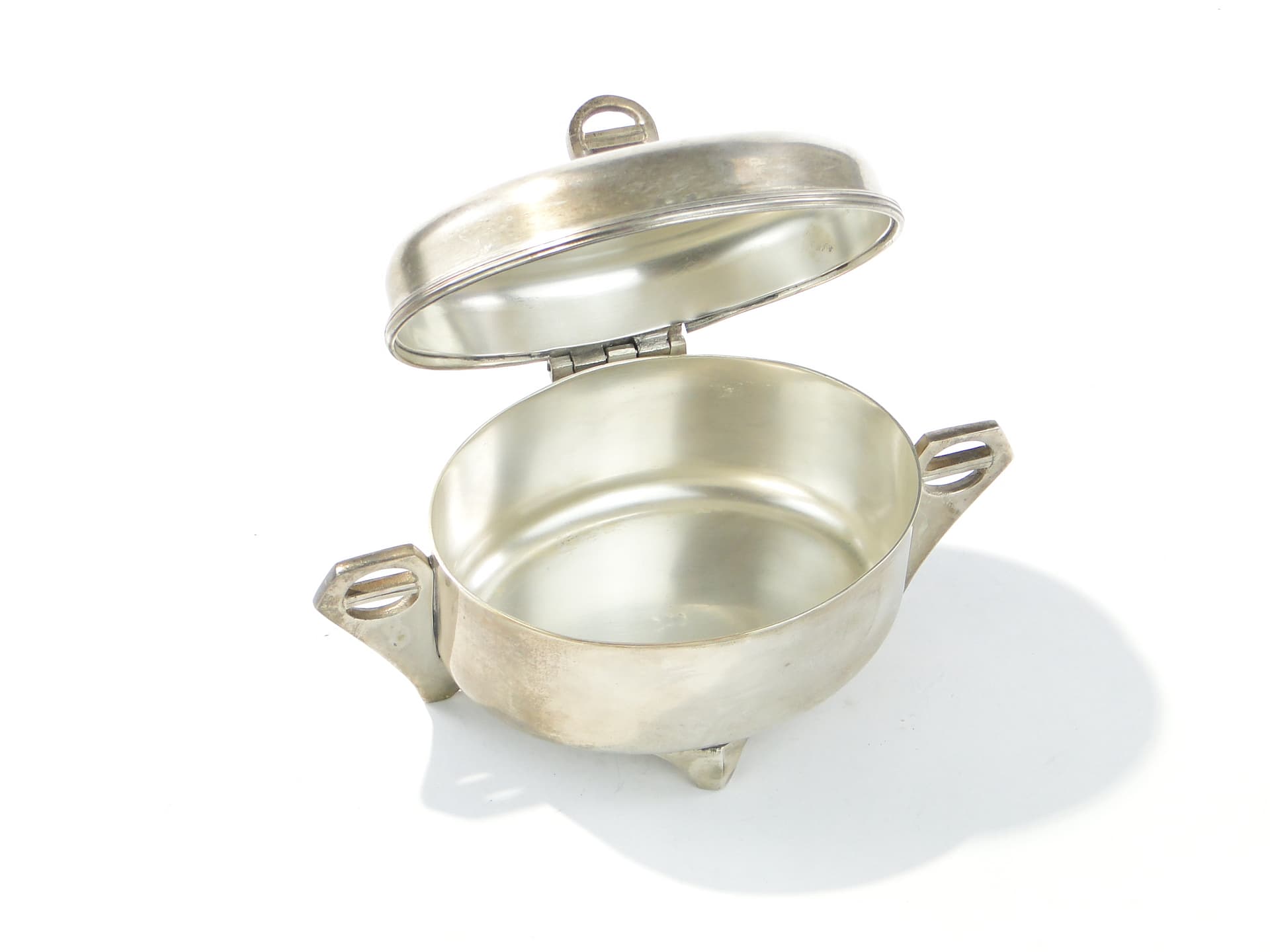 Sugar Bowl Art Deco, silver, plate, Fraget, Poland, 1930s - 385480