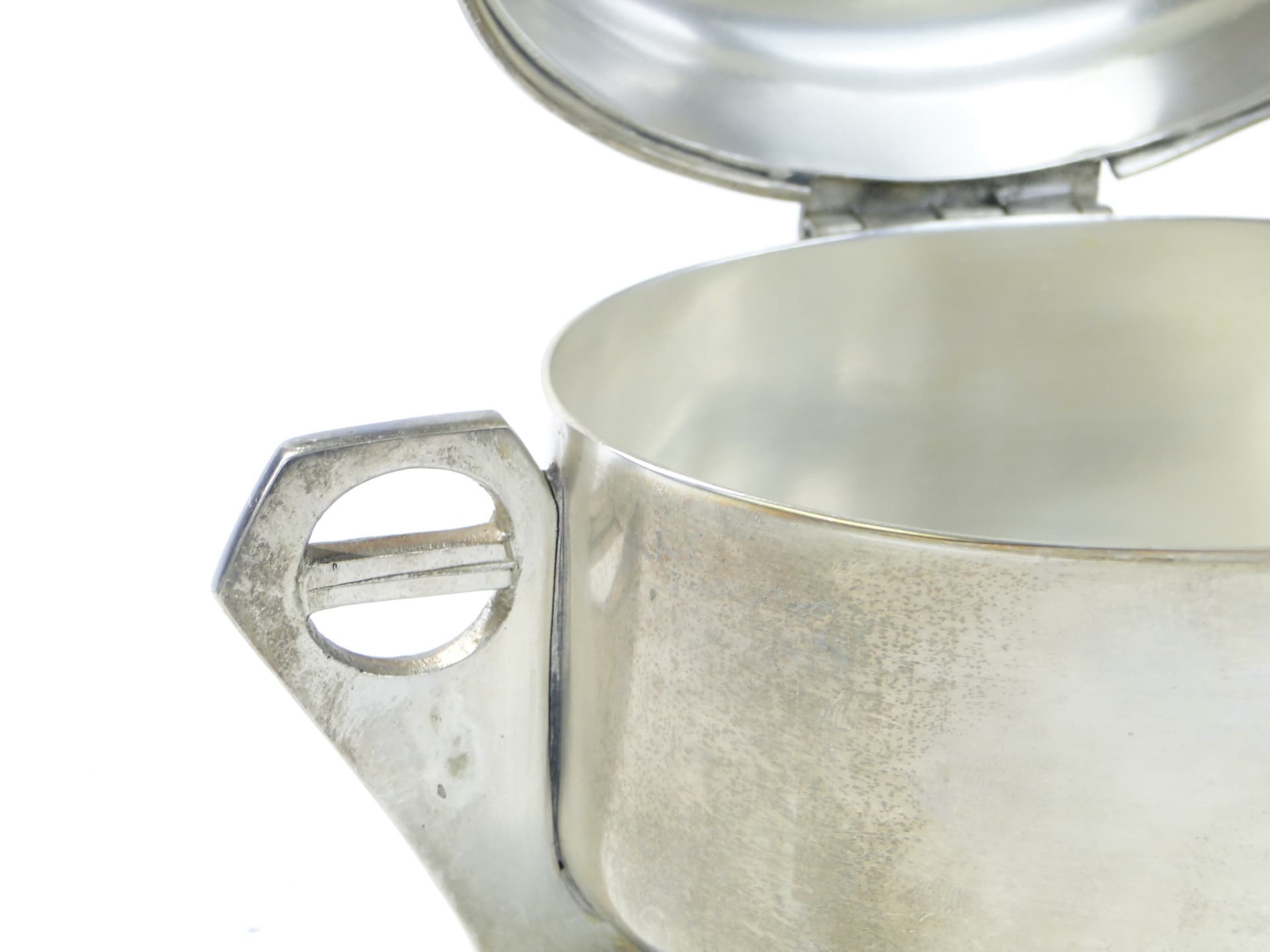 Sugar Bowl Art Deco, silver, plate, Fraget, Poland, 1930s - 385479