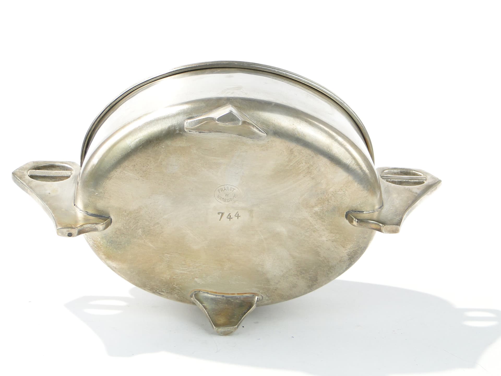 Sugar Bowl Art Deco, silver, plate, Fraget, Poland, 1930s - 385476