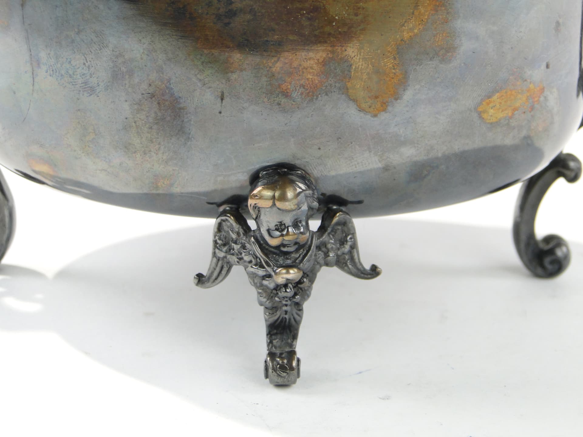 Sugar Bowl Fragetka, silver, brass, Poland, 1950s - 385542