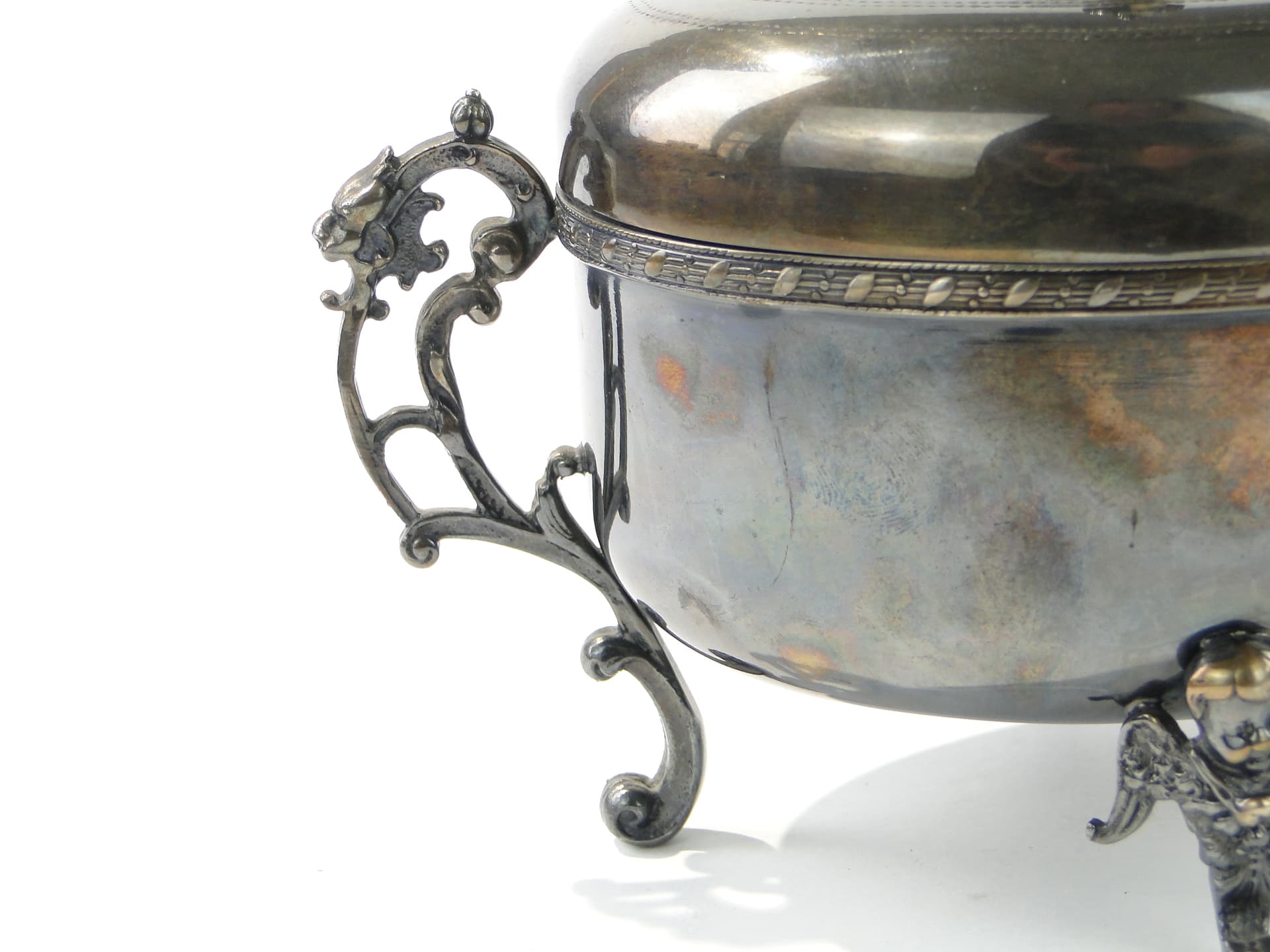 Sugar Bowl Fragetka, silver, brass, Poland, 1950s - 385541