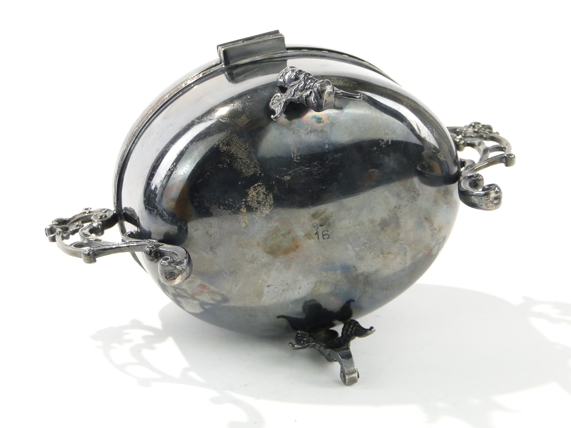 Sugar Bowl Fragetka, silver, brass, Poland, 1950s - 385537